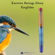 Kép 1/7 - Kingfisher töltőtoll ebonit feder Kanwrite - F ultra flex