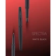 Kép 2/4 - Spectra töltőtoll Matte Black Kanwrite - Flex F heggyel