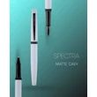 Kép 2/3 - Spectra töltőtoll Matte Grey Kanwrite - Flex F heggyel