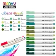 Kép 3/5 - Artist Brush ecset hegyű filctoll Marvy - Turquoise