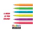 Tűfilc szett 6 szín 4300F-6V Marvy Neon