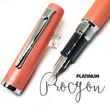 Kép 3/6 - Procyon Persimon orange töltőtoll  M heggyel Platinum