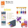 Kép 1/4 - Akvarell ecsettoll 5db-os szett Akashiya Sai - Autumn