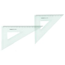 Háromszög vonalzó szett 16cm-es 45°+60° Rumold  (40116+60116)