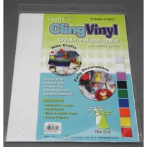Sztatikus fólia 23x30,5cm 6ív - Cling Vinyl