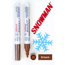 Lakkfilc CP brown Snowman - barna
