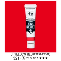 Akrilfesték 20ml Turner - 321 Japan Yellow Red