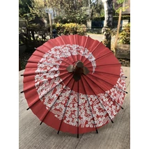 Japán mini dísz napernyő Buyon 05 piros/fehér