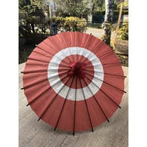 Japán mini dísz napernyő Buyon 10 piros/fehér