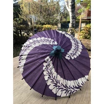Japán mini dísz napernyő Buyon 12 lila/fehér