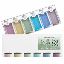 Akvarellszett 6 szín Gansai - EZUMI TAN No.15429