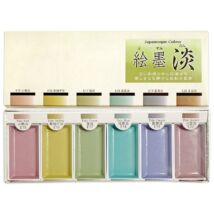 Akvarellszett 6 szín Gansai - Japán színek No.15429 Pale Black TAN