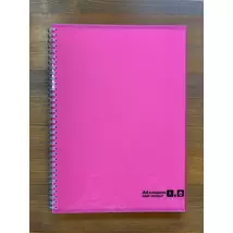 Füzet A4/80lap vonalas Maruman N570-08 pink borítós