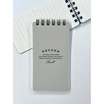 Notesz A7/50lap vonalas RECCER Maruman - halványszürke