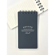 Notesz A7/50lap vonalas RECCER Maruman - fekete