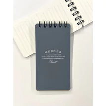 Notesz A7/50lap vonalas RECCER Maruman - kékesszürke