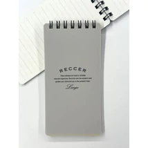 Notesz B7/50lap vonalas RECCER Maruman - halványszürke