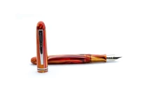 Desire töltőtoll Marble Amber Red White CT Kanwrite