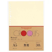 Pótlap A5/30lap Cream Croquis Maruman 