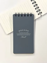 Notesz A7/50lap vonalas RECCER Maruman - kékesszürke