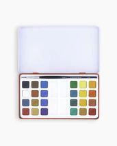 Akvarell 24 színű Water Colour Cakes Camlin 