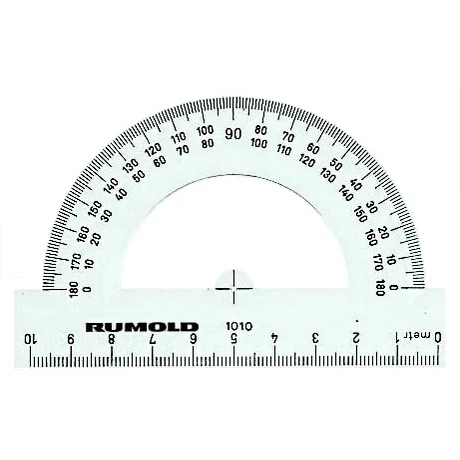 Szögmérő 10cm-es 180°-os 1010 Rumold