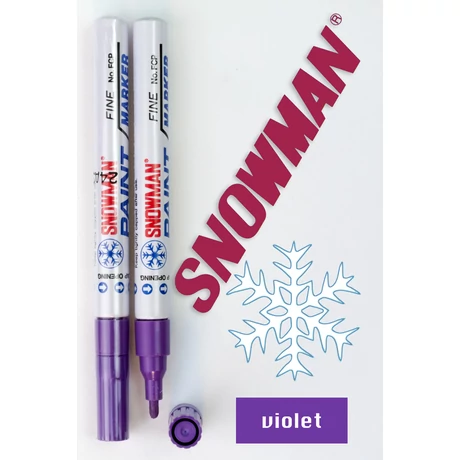 Lakkfilc FCP violet Snowman - lila