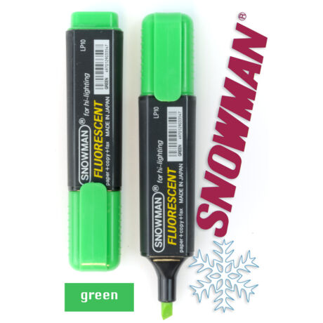 Szövegkiemelő LP green Snowman - zöld
