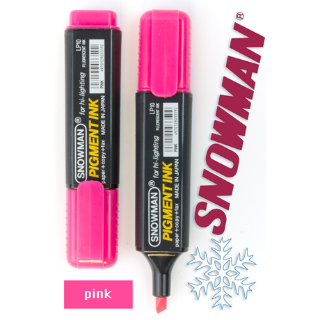 Szövegkiemelő LP pink Snowman - rózsaszín
