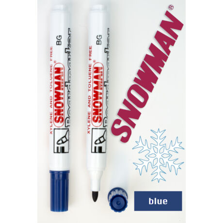 Táblafilc BG blue letörölhető Snowman - kék