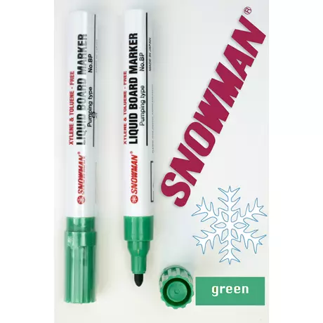 Táblafilc BP green letörölhető Snowman - zöld
