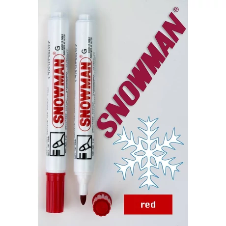 Alkoholos filc G red Snowman - piros