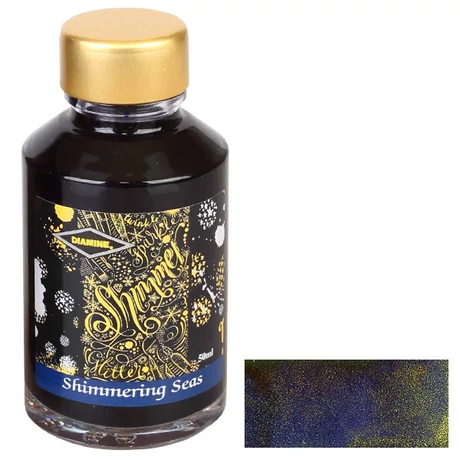 Töltőtolltinta 50ml Shimmer Diamine - Shimmering sea