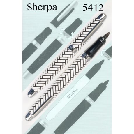 Sherpa tolltest + Sharpie marker - 5412 Herringbone