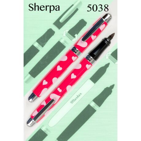 Sherpa tolltest + Sharpie marker - 5038 Hearts a flutter
