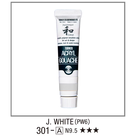 Akrilfesték 20ml Turner - 301 Japan White