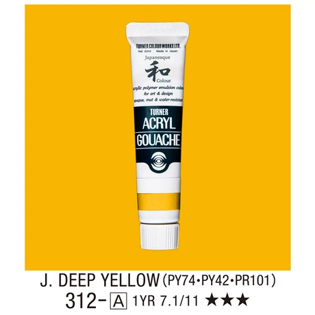 Akrilfesték 20ml Turner - 312 Japan Deep Yellow