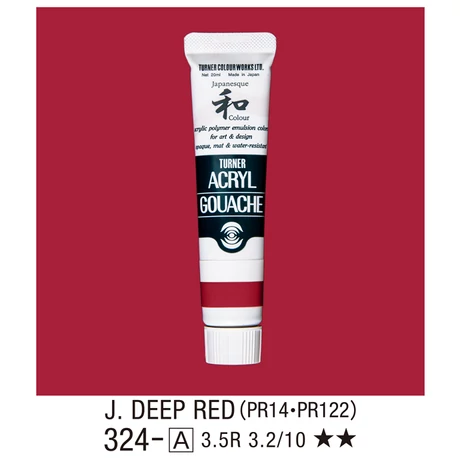 Akrilfesték 20ml Turner - 324 Japan Deep Red