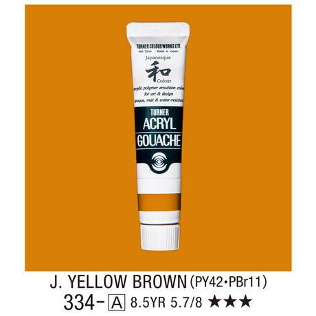 Akrilfesték 20ml Turner - 334 Japan Yellow Brown