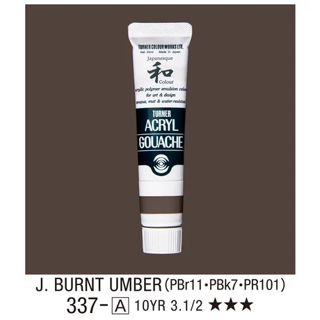 Akrilfesték 20ml Turner - 337 Japan Burnt Umber