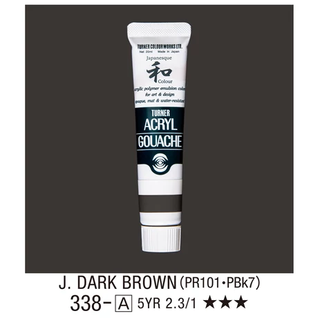 Akrilfesték 20ml Turner - 338 Japan Dark Brown