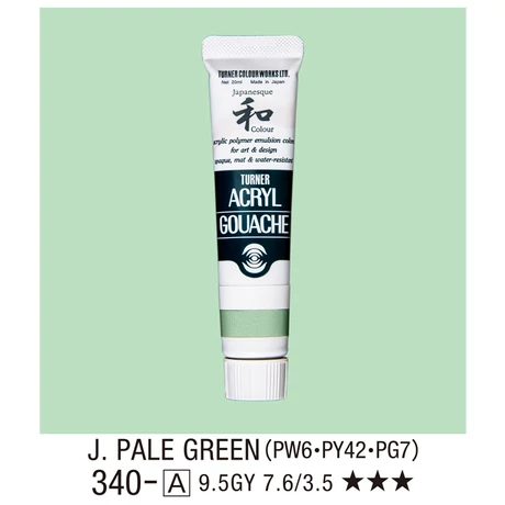 Akrilfesték 20ml Turner - 340 Japan Pale Green