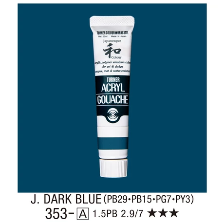 Akrilfesték 20ml Turner - 353 Japan Dark Blue
