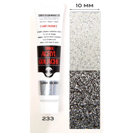 Akrilfesték 20ml Turner - 233 Lamé Silver