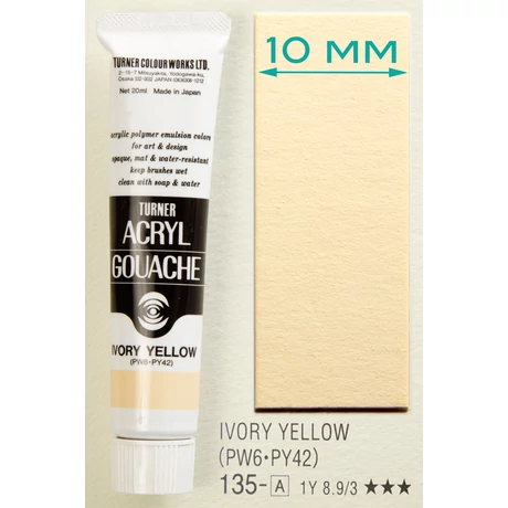 Akrilfesték 20ml Turner - 135 Ivory Yellow