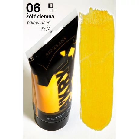 Akrilfesték 200ml Renesans - 06 Deep yellow