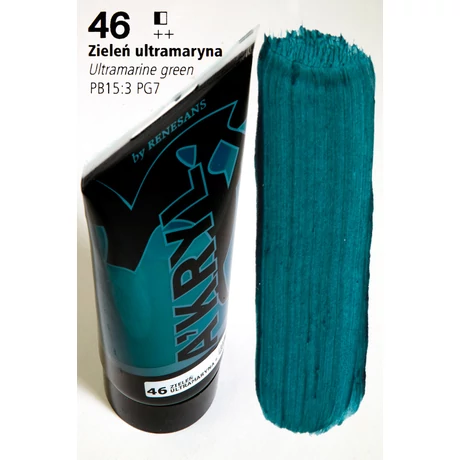 Akrilfesték 200ml Renesans - 46 Ultramarine green