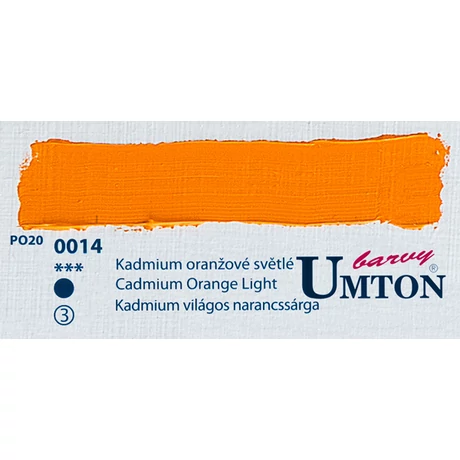 Cadmium Orange light olajfesték 60ml Umton - 0014 Kadmium világos narancs