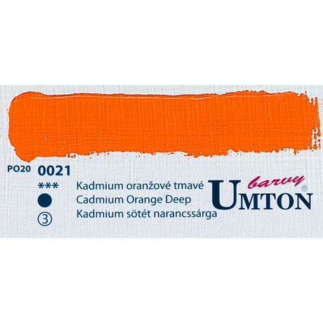 Cadmium Orange Deep olajfesték 60ml Umton - 0021 Kadmium sötét narancssárga