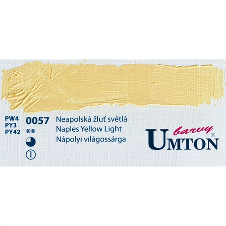 Naples Yellow Light olajfesték 60ml Umton - 0057 Nápolyi világossárga